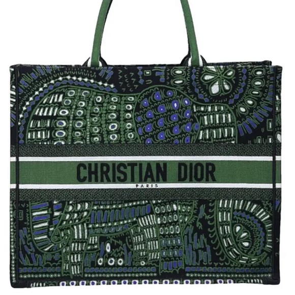DIOR ELEPHANT BOOK TOTE - Picture 1 of 5